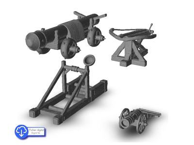 Medieval weapon sieges - scenery terrain wargame