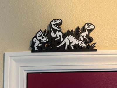 Dino Scene Door Topper