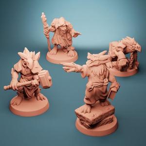 Ice Kobold Variants (Set of 4)