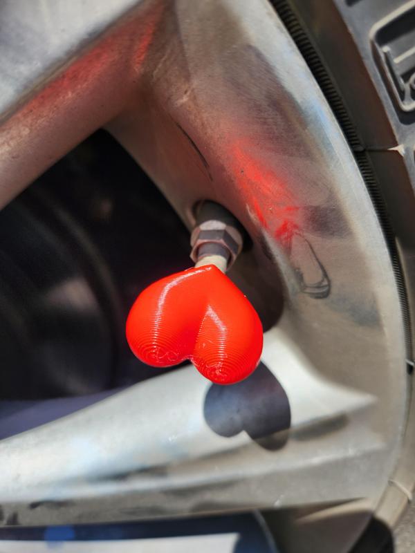 Heart Shaped Valve Cap