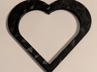 Simple heart to draw shape
