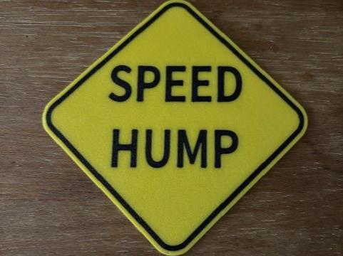 Speed Hump Road Sign