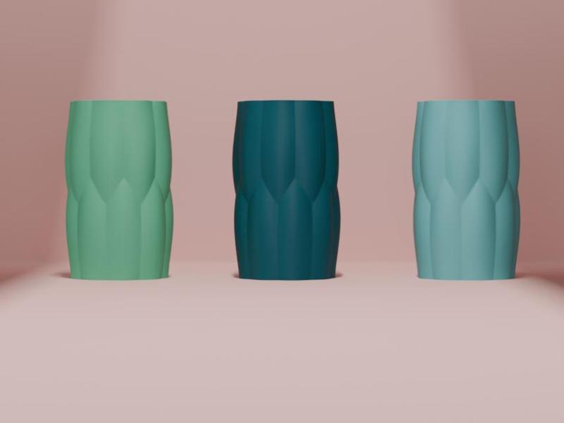 Vase. Modern Puffed Vase sculpture