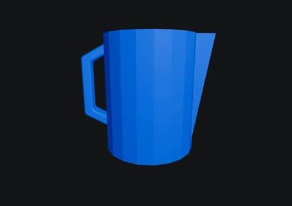 Simple cup for dog kibble   