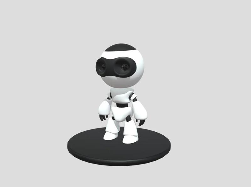Cute Robot Figurine   