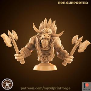 Minotaur Clan Chef BUST