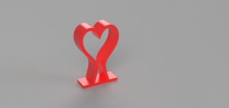 Heart-shaped headphone stand   