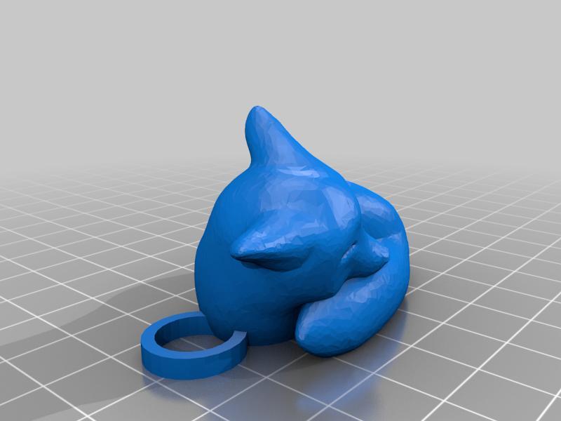 Cute Sleeping Fox Necklace Version