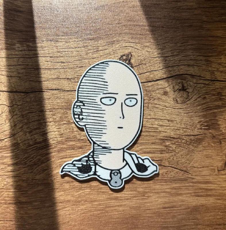 One Punch Man Magnet (multi-color)(8x3mm magnets)   