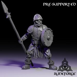 Skeletal Army - Spear and Shield - Standing