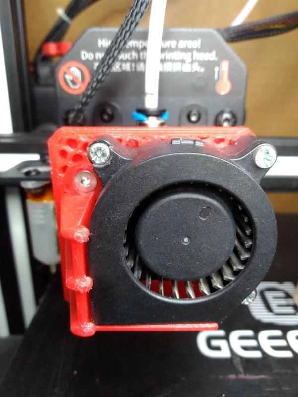 Geeetech A20 Filament Cooling Substitute