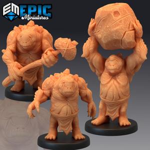 Dwarf Cyclops Set / One Eye Stone Creature / Angry Swamp Encounter