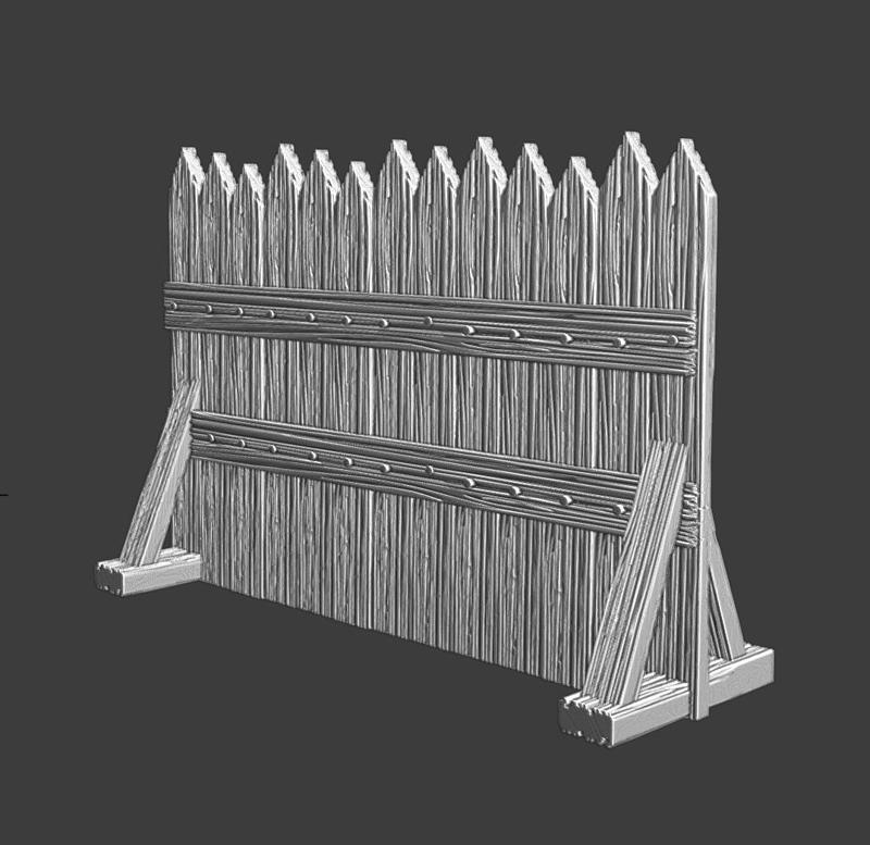 Simple movable palisade for sieges