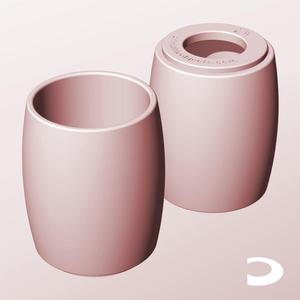 CR68-100-P Pierced Modular Stacking Storage Box Bin Container Planter Lamp Shade | Printable Objects - Infinite Containers | stl file for 3d printing