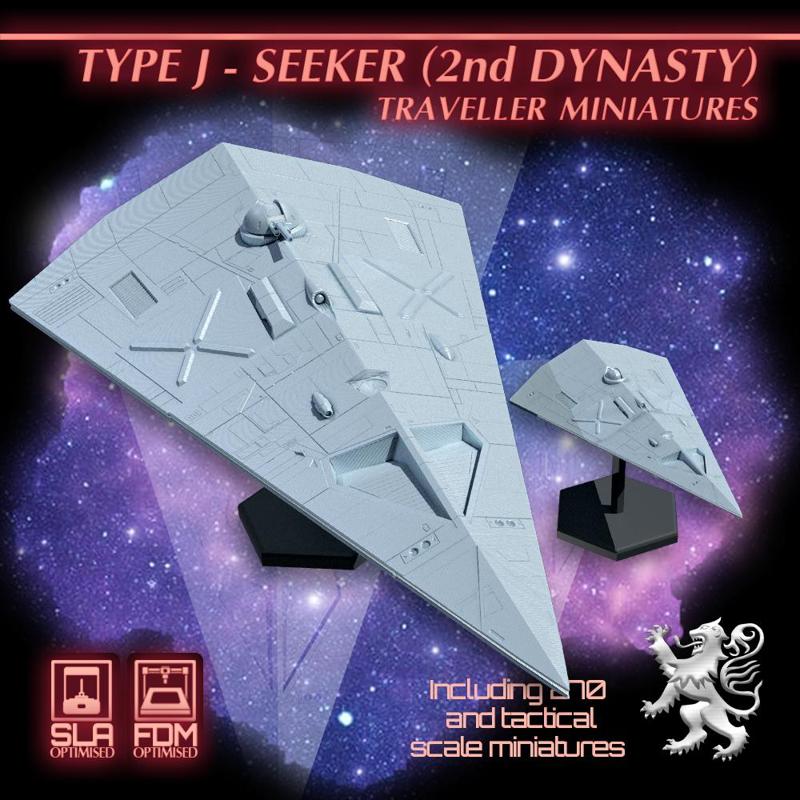 Type J - Seeker (2nd Dynasty) Traveller Miniatures