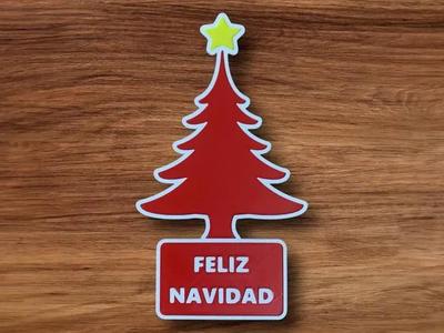 Arbol de navidad personalizable Feliz Navidad   