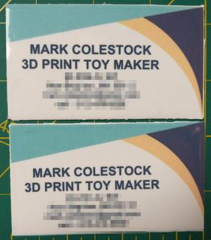 3D Printed Business Cards