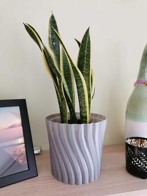 wavey flowerpot for 15 cm inner pot