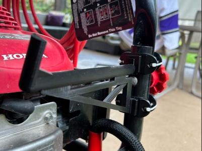 Pole clamp with hook