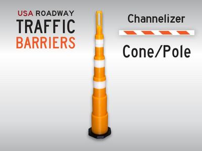 Barrier Pole - US Road Mini Barriers