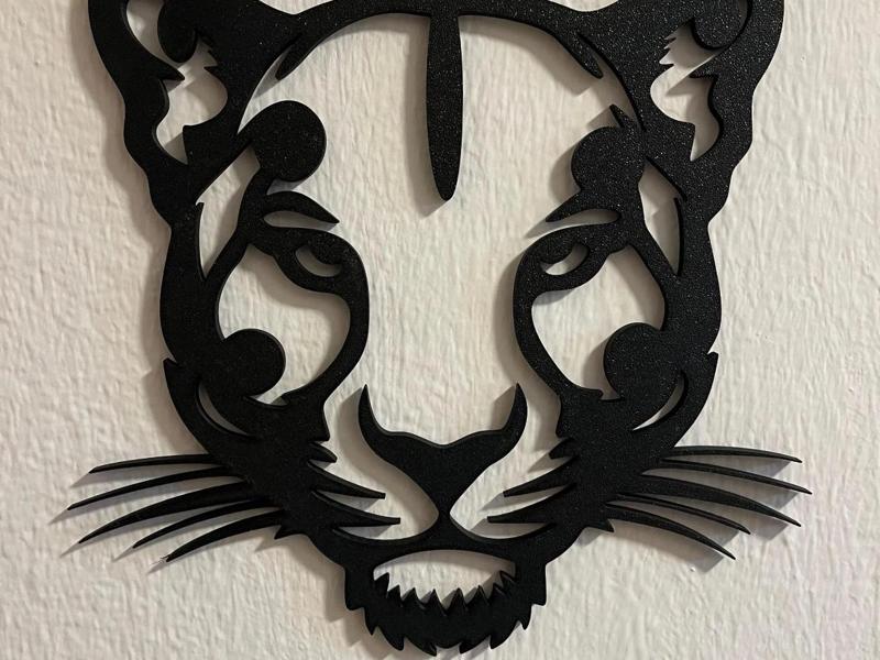 Leopard "Leo" – Modern 3D-Printed Wall Decoration
