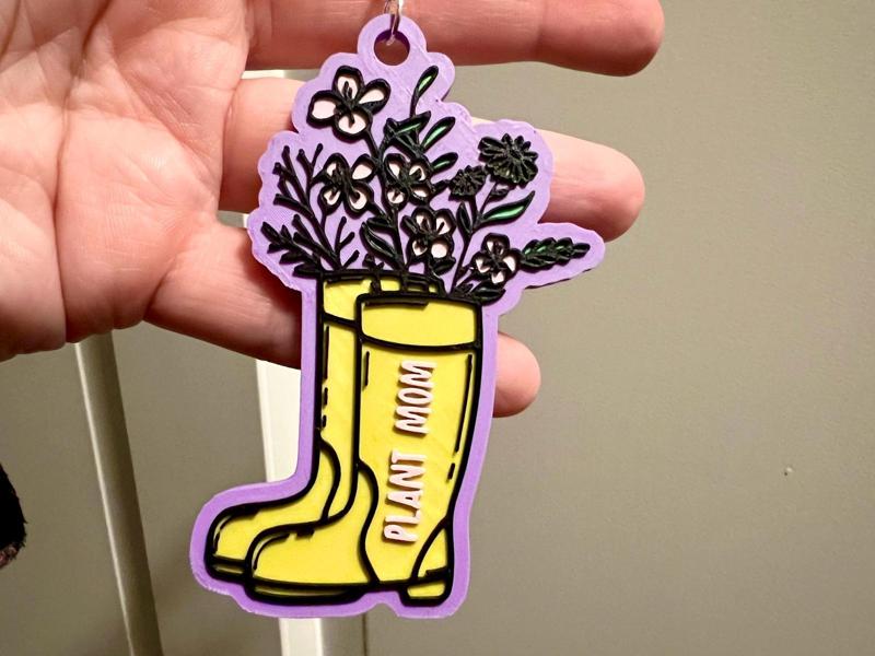 Plant Mom Keychain