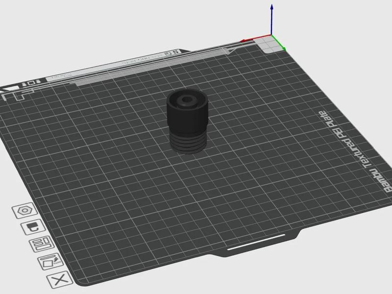 Adapter für Asbach Flasche auf eine Jägermeistermaschine   