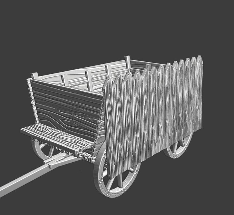 Medieval war wagon - version 2