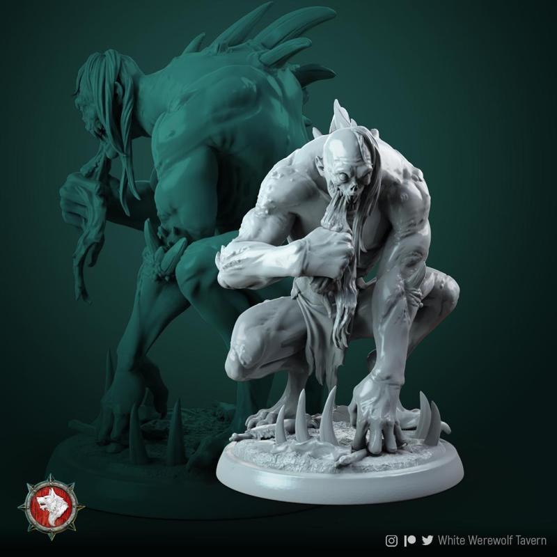 Ghoul 5 miniature 32mm pre-supported