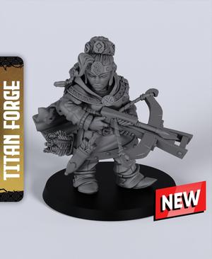 Dwarf Sharpshooter - With Free Dragon Warhammer - 5e DnD Inspired for RPG and Wargamers