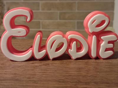 Elodie Disney Name Sign Decorate Room child Birth