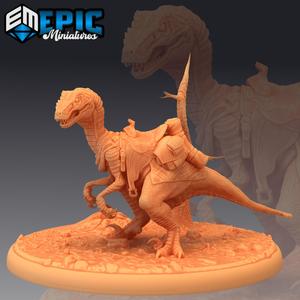 Raptor Mount / Ancient Hunting Dinosaur / Jurassic Reptile