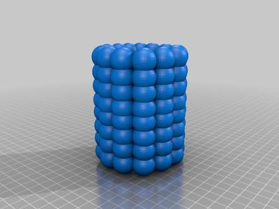 box made of circles
