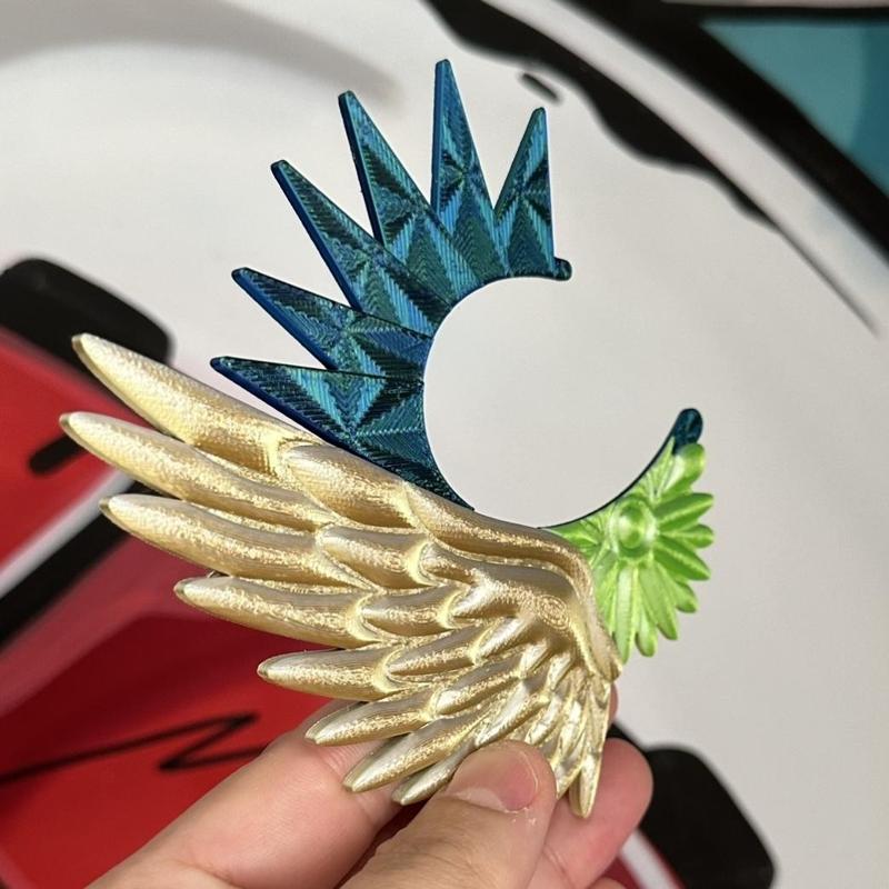 Flower, Wing and Spikes Mixed Ear Cuff - Earring