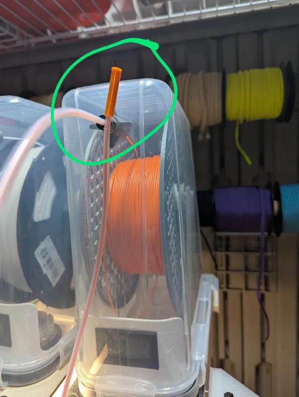 Drybox teflon tubing end cover   