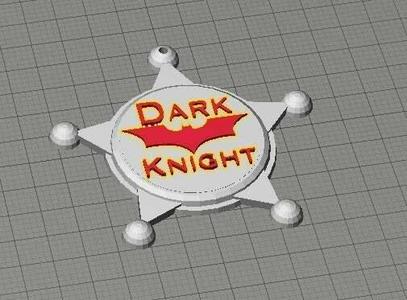 Dark Knight Sheriff's Badge