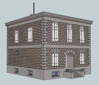 HO Scale Main Street Police Station