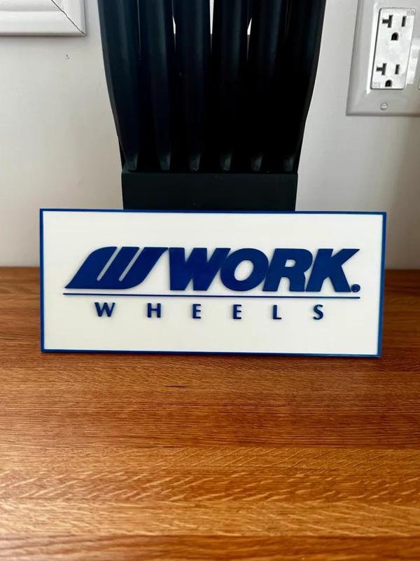 Work wheels sign   