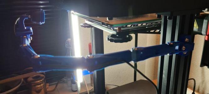 Creality Ender-7 C270 Camera mount, Focus ring and Light Bar