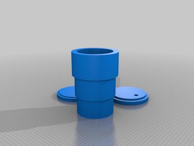 Cup holder, Cup cap and Cup cap with hole for straw