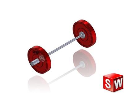 Weightlifting bar and plates
