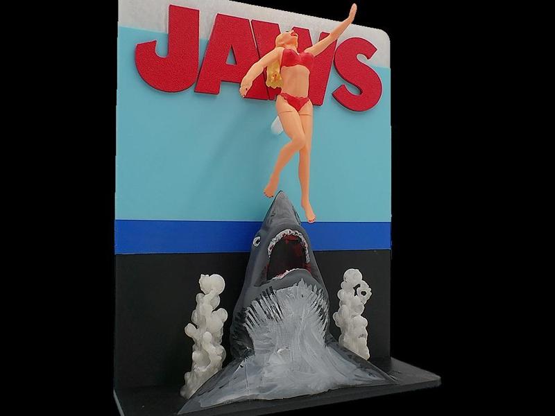 3D Cartoon Movie Poster - JAWS