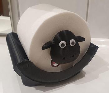 Shaun the Sheep Toilet Paper Roll Countertop Holder