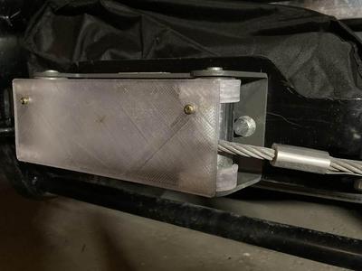 Winch cover/License plate mount