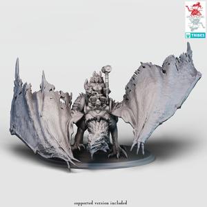 Dwarf Queen Riding White Dragon