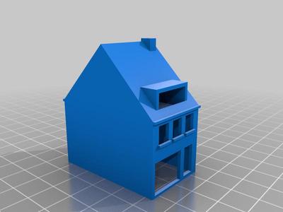 Z ou N scale model train building A04