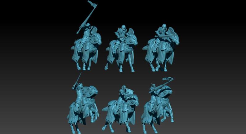 KZKMINIS - Swan Knights - High Knights Mounted