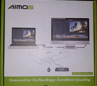 Aimos KVM switch bracket for desc mount