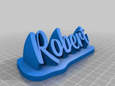 Name Plate Robert