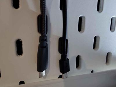 Cable clip holder for IKEA pegboard SKÅDIS